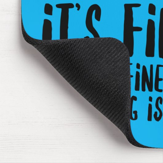 Tapis De Souris Chat d'anxiété stressé drôle (Coin)