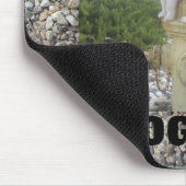 Tapis De Souris Chat d'appât de chien sur un hydratant (Coin)