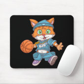 Tapis De Souris Chat de basket (Avec souris)