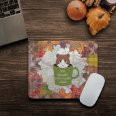 Tapis De Souris Chat de congé d'automne