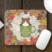Tapis De Souris Chat de congé d'automne