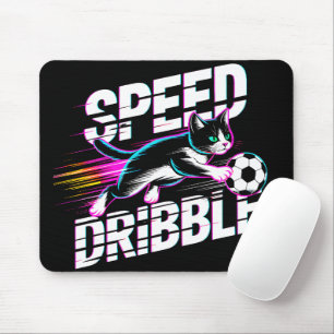 Tapis De Souris Chat de foot néon cool - Cadeau pour les joueurs e