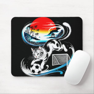 Tapis De Souris Chat de football japonais artistique pour le jeu,