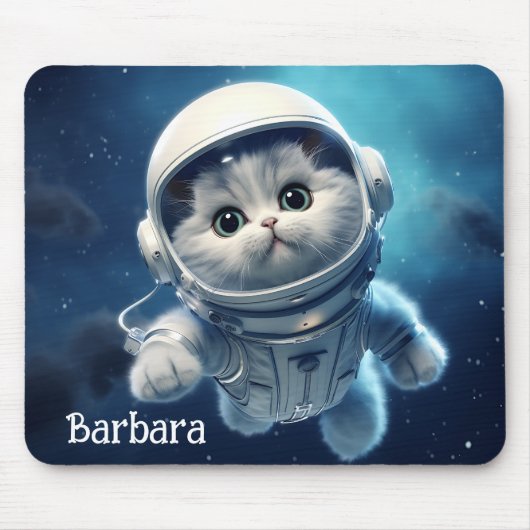 Tapis De Souris Chat de l'espace persan  (Devant)