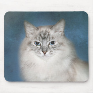 Tapis De Souris Chat de l'Himalaya de point bleu
