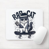 Tapis De Souris Chat de rap Harmonie (Avec souris)