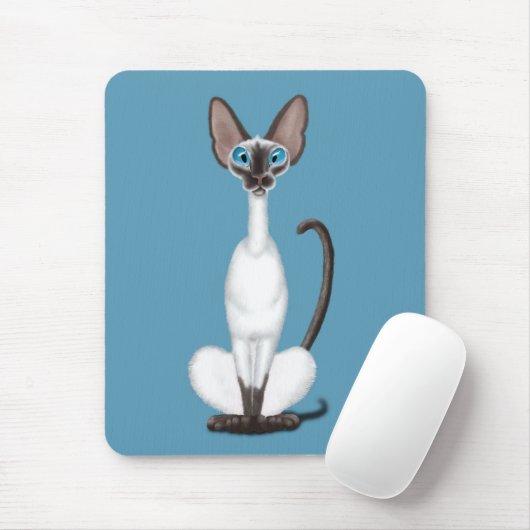 Tapis De Souris Chat de Siamese (Avec souris)