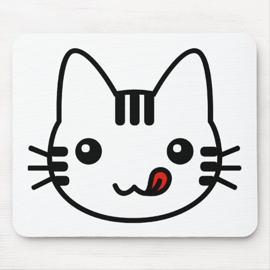 Tapis De Souris Chat de sushi (Devant)