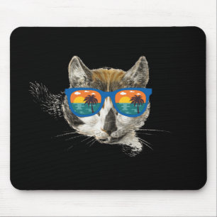 Tapis De Souris Chat d'été Funny Chat