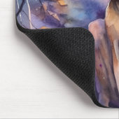 Tapis De Souris Chat d'Halloween Abyssinian avec la peur Citrouill (Coin)