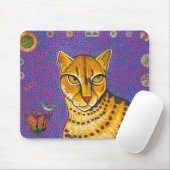 Tapis De Souris Chat d'or africain Mousepad (Avec souris)