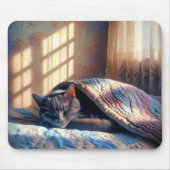 Tapis De Souris Chat Dormir Sous Une Planche (Devant)