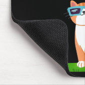 Tapis De Souris Chat drôle avec Eclipse Gles propriétaire de chat (Coin)