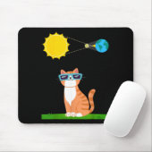 Tapis De Souris Chat drôle avec Eclipse Gles propriétaire de chat (Avec souris)