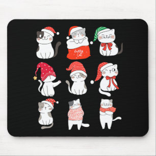 Tapis De Souris Chat Drôle Noël Cute Kitten Pour Qui Aime Les Chat