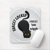 Tapis De Souris Chat drôle prêt à rebondir (Avec souris)