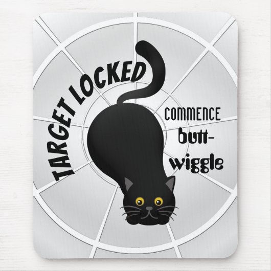 Tapis De Souris Chat drôle prêt à rebondir (Devant)