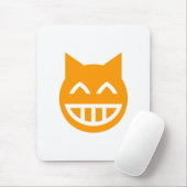 Tapis De Souris Chat Emoji Grille (Avec souris)
