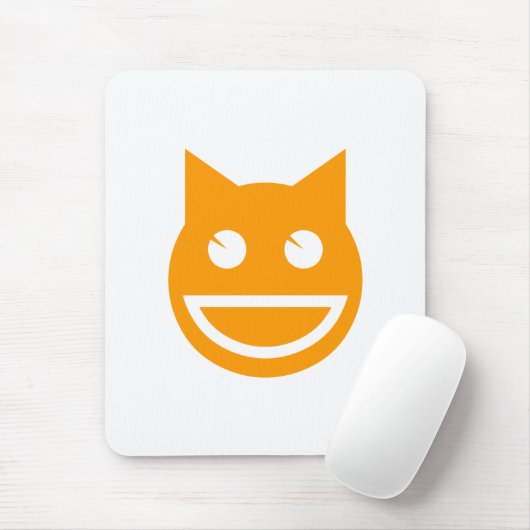 Tapis De Souris Chat Emoji souriant (Avec souris)