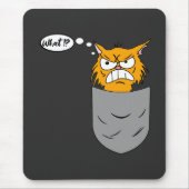 Tapis De Souris Chat en colère dans la poitrine (Devant)