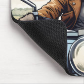 Tapis De Souris Chat en moto (Coin)