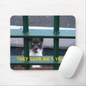 Tapis De Souris Chat en prison Mousepad (Avec souris)