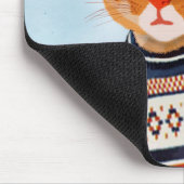 Tapis De Souris Chat en pull-over (Coin)
