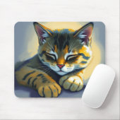 Tapis De Souris Chat endormi (Avec souris)