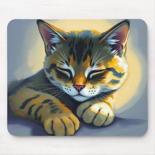 Tapis De Souris Chat endormi (Devant)