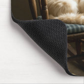 Tapis De Souris Chat endormi sur une chaise berçante (Coin)