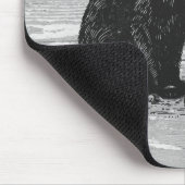 Tapis De Souris Chat et crâne antisociaux (Coin)