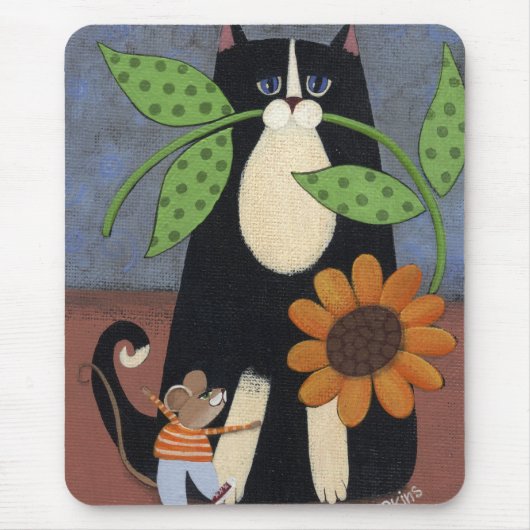Tapis De Souris Chat et Mousepad (Devant)