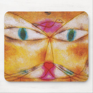 Tapis De Souris Chat et Oiseau - Art Abstrait - Paul Klee