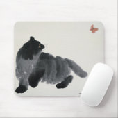 Tapis De Souris Chat et papillon (Avec souris)