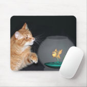 Tapis De Souris chat et poisson rouge (Avec souris)