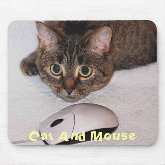 Tapis De Souris Chat et souris Mousepad (Devant)