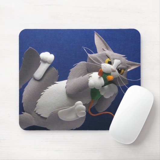 Tapis De Souris Chat et souris Mousepad (Avec souris)