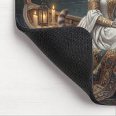 Tapis De Souris Chat Éthéré dans un Bateau (Coin)