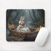 Tapis De Souris Chat Éthéré dans un Bateau (Avec souris)