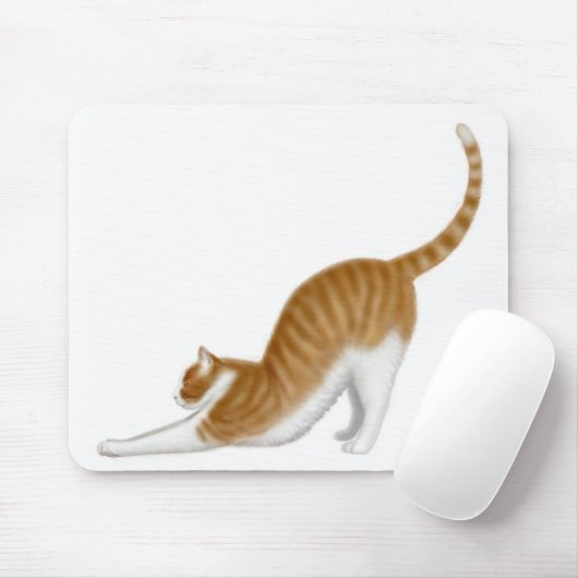 Tapis De Souris Chat étirant Mousepad (Avec souris)