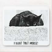 Tapis De Souris Chat fou Mousepad (Devant)