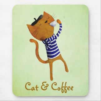 Tapis De Souris Chat frais de Français