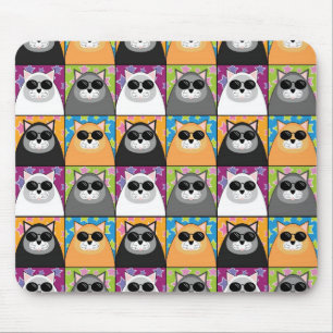 Tapis De Souris Chat frais Mousepad