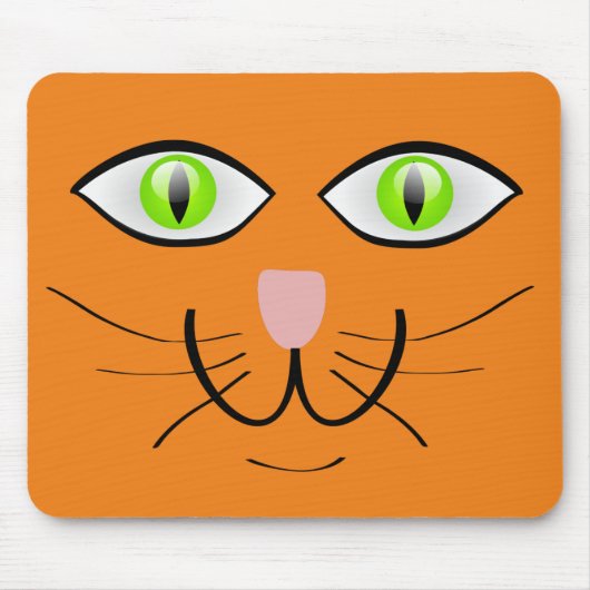 TAPIS DE SOURIS CHAT GINGER VISAGE MOUSEPAD (Devant)