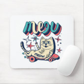 Tapis De Souris Chat Glissant Miaou (Avec souris)