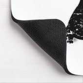 Tapis De Souris Chat gras noir désossé (Coin)