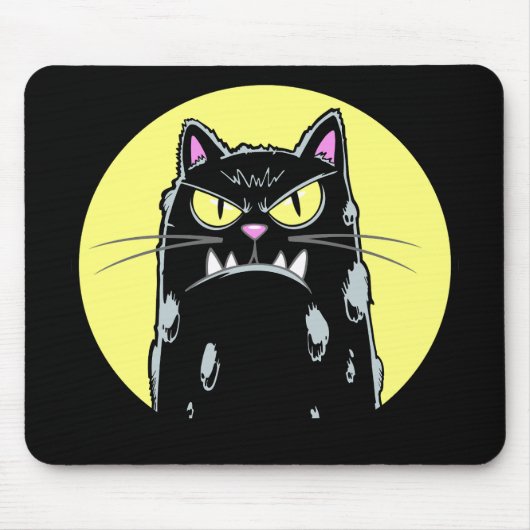 Tapis De Souris Chat gris (Devant)