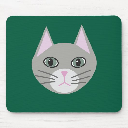 Tapis De Souris Chat gris (Devant)