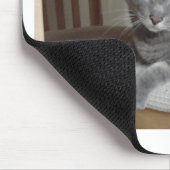 Tapis De Souris Chat gris/bleu russe (Coin)