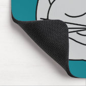 Tapis De Souris Chat gris dormant (Coin)